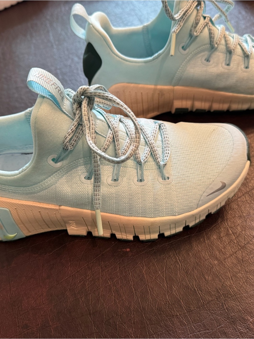 Womens Free Metcon 6 Premium 'Glacier Blue Washed Coral' - Size 7